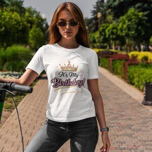 It’s My Birthday Crown Graphic T-Shirt – Birthday Girl Celebration Party Shirt f